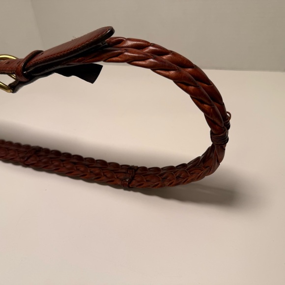 Brighton Women's Vintage 90s Brown Leather Belt Size 34/Small Western Cowgirl - Picture 14 of 16